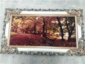 تابلو فرش جنگل پاییزی