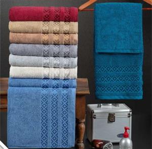 حوله نیم حمامی سیلور 70*130 رنگ کاپو