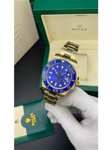 ساعت مردانه رولکس ساب مارینر Rolex Submariner – آبی/ بند طلایی