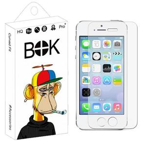 محافظ صفحه نمایش شیشه ای بوک مدل Transparent Plus مناسب برای گوشی موبایل اپل iPhone 5 / SE