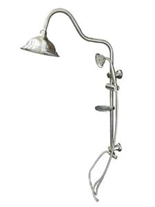 الم دوش دوکاره شیپوری رنگ استیل مات