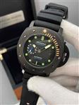 ساعت پنرای Submersible مردانه اتوماتیک قاب مشکی  بند رابر مشکی صفحه مشکی Panerai-2024-balck