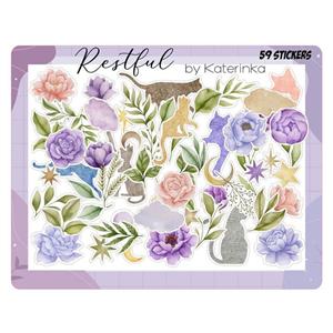 برچسب کاترینکا طرح برش خورده بولت ژورنال و اسکرپ بوک مدل Restful بسته 59 عددی -