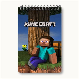 دفتر یادداشت 50 برگ خندالو مدل ماینکرافت (Minecraft) کد F2419