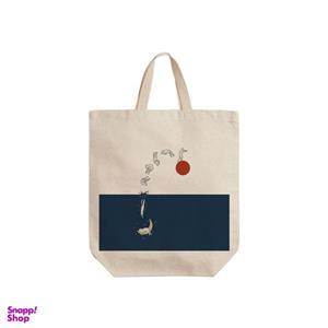 ساک خرید ترمه طراحان ایده مدل گربه شناگر کد strm0684 - S