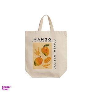 ساک خرید ترمه طراحان ایده مدل پترن میوه منگو کد strm0628 - S