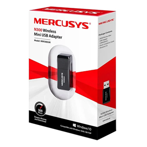 کارت شبکه USB مرکوسیس مدل MW300UM Mercusys MW300UM N300 Wireless Mini USB Adapter