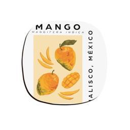 زیر لیوانی ترمه طراحان ایده مدل پترن میوه منگو کد strm0628