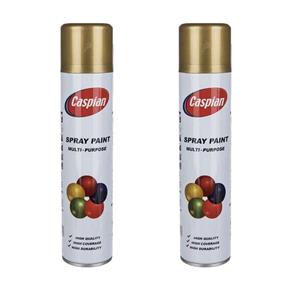 اسپری رنگ طلایی کاسپین مدل GD وزن 295 گرم بسته 2 عددی