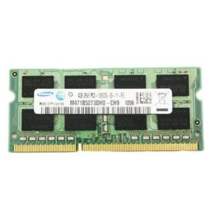 رم لپ تاپ 1333مگاهرتز DDR3 تک کاناله سامسونگ CL11 مدل M471B5273DH0 ظرفیت 4 گیگابایت