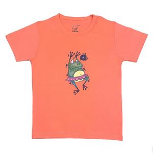 تی شرت آستین کوتاه دخترانه لینتل مدل FROG