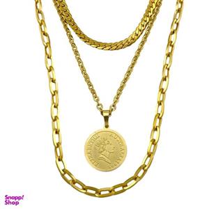 گردنبند زنانه مدل سکه الیزابت کد N4496