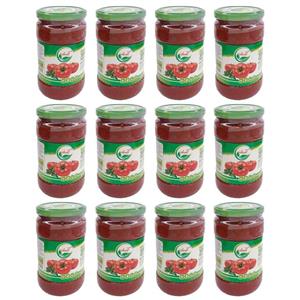 رب گوجه فرنگی سنتی ارگانیک سان آیسان – 700 گرم بسته 12 عددی