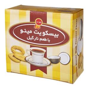 بیسکویت با طعم نارگیل مینو مقدار 700 گرم Minoo Biscuit With Coconut Flavor 700gr 