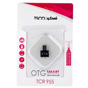 تبدیل USB 2.0 به microUSB تسکو مدل TCR-955 TSCO USB 2.0 to microUSB OTG Adapter - TCR 955