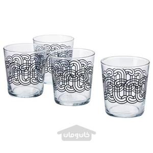 بسته 4 عددی لیوان شیشه ای ایکیا 300 سی سی مدل IKEA SÖTRÖNN کد 40571106