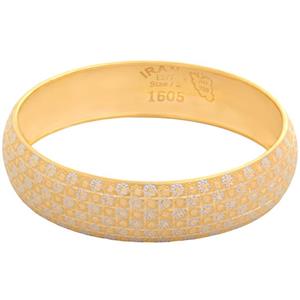 النگو طلا 18 عیار زنانه طلای مستجابی مدل ایرانا E277 کد 03