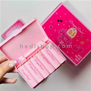 پک رژلب جامد 6 عددی باربی برند دراگون