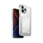 کیس شفاف با اسلات کارت آیفون 15 پرو مکس یونیک | Uniq مدل AirFender ID Slim Flexible Clear case