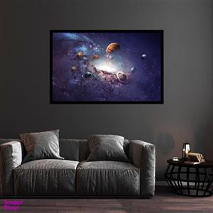 تابلو بکلیت طرح کهکشان سیاره ها مدل B-bu1406