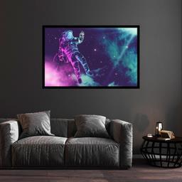 تابلو بکلیت طرح فانتزی کهکشان و فضانورد مدل B-bu1083