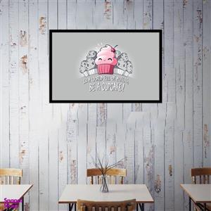 تابلو بکلیت طرح کیک و کافه مدل B-bu1318