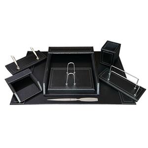 ست لوازم اداری رومیزی مدل دکو استایل DS902BL مجموعه 8 عددی