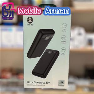 پاوربانک گرین لاین مدل Ultra Compact ظرفیت 20000 میلی‌آمپر ساعت