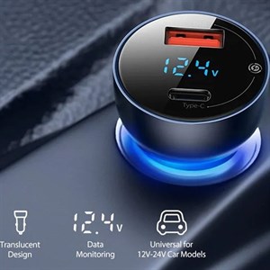 شارژر فندکی 60 وات مدل SUPER PD