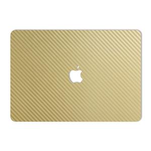 برچسب پوششی ماهوت مدل Gold Carbon مناسب برای لپ تاپ Macbook 12inch Retina MAHOOT Gold Carbon Cover Sticker for Apple MacBook 12inch Retina