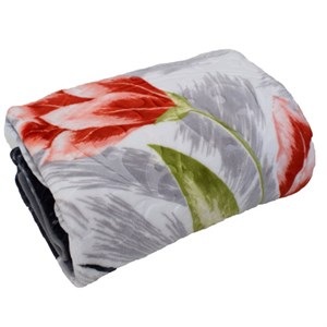 پتوی گلبافت مدل برتر طرح گل لاله سایز 160x220 سانتی متر