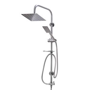 علم دوش حمام شیرآلات بهداشتی پارس شید فاتح مدل استیل فلت رویال