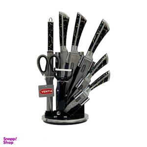 سرویس چاقو آشپزخانه 9 پارچه ونتی مدل ماربل