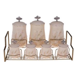 ست پاسماوری 7 پارچه آریا مدل روشا به همراه استند