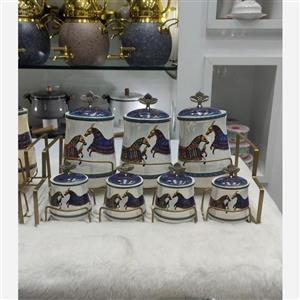 ست پاسماوری 7 پارچه آریا مدل هرمس به همراه استند