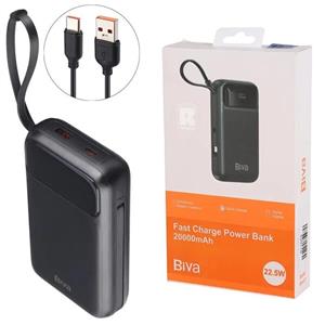 پاوربانک بیوا مدل BP-017 ظرفیت 20000 میلی آمپر ساعت