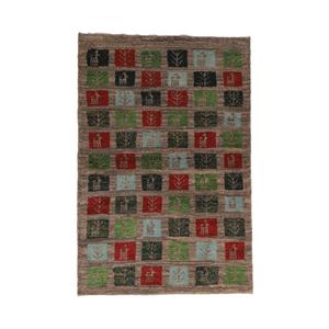 گبه دستباف یک متری طرح قشقایی کد 4030506