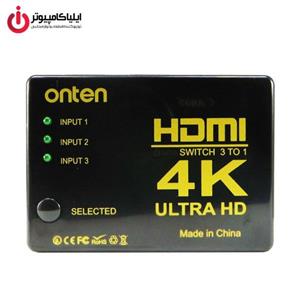 سوئیچ تصویر 3 به 1 HDMI آنتن مدل ONT-7593   Onten ONT-7593 3 Port HDMI Switch