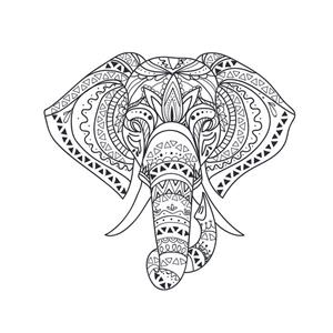 استیکر لپ تاپ طرح فیل