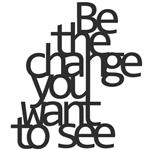 استیکر چوبی آتینو طرح Be The Change