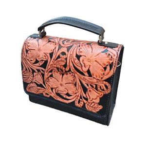 کیف دوشی دست دوز زنانه مدل قلمزنی