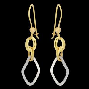 گوشواره طلا 18 عیار زنانه طلای مستجابی مدل اسپادانا کد 8005 -