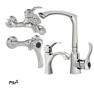 ست شیرآلات برلیان مدل کرخه 4 عددی