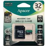 کارت حافظه microSDHC اپیسر کلاس 10 استاندارد UHS-I U1 سرعت 85MBps همراه با آداپتور SD ظرفیت 32 گیگابایت