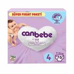 پوشک بچه جان ببه canbebe super firsat paketi سوپر آوانتاژ سایز 4 (76 عددی)