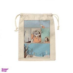 کیسه نان و سبزی ترمه طراحان ایده طرح کارتونی زمستان کد strm0664 - M