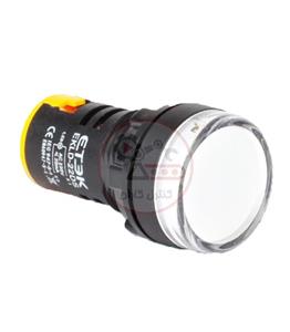 چراغ سیگنال قطر 22 سفید 220 ولت AD22-22D