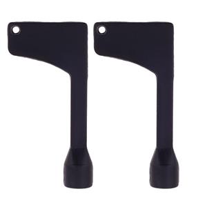کلید مشکی درب آسانسور آرمان لیفت مدل KEY-T6-BL-2P بسته 2 عددی