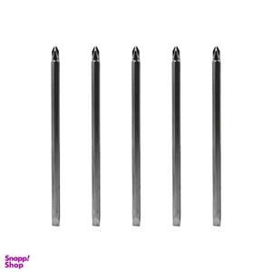 سری پیچ گوشتی یک سر چهارسو یک سر دو سو روبی تام مدل بیت خور کد YPB-PH2/8-10-150MM بسته 5 عددی