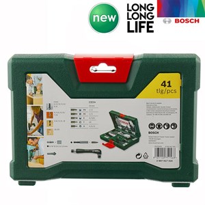 مته و سرپیچ گوشتی بوش مدل فوق حرفه ای 41 TIN - V line مجموعه 41 عددی